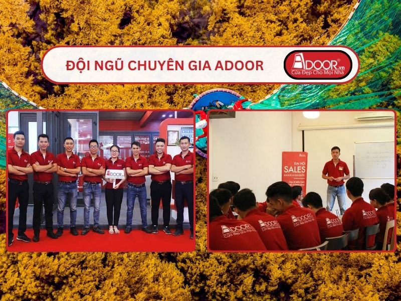 Đội ngũ Adoor chuyên nghiệp phục vụ khách hàng tại Quy Nhơn