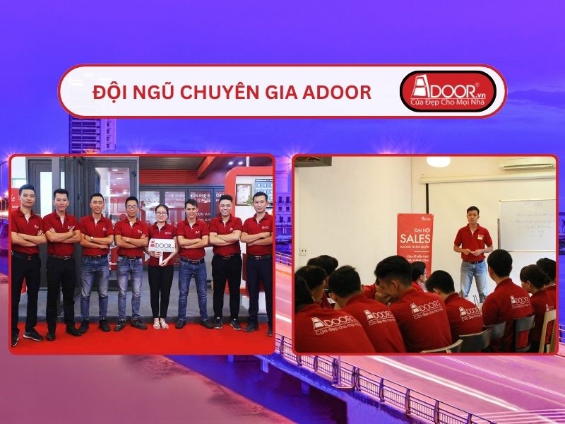 Đội ngũ Adoor chuyên nghiệp phục vụ khách hàng tại Rạch Giá