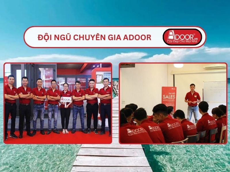 Đội ngũ Adoor chuyên nghiệp phục vụ khách hàng tại Rạch Giá