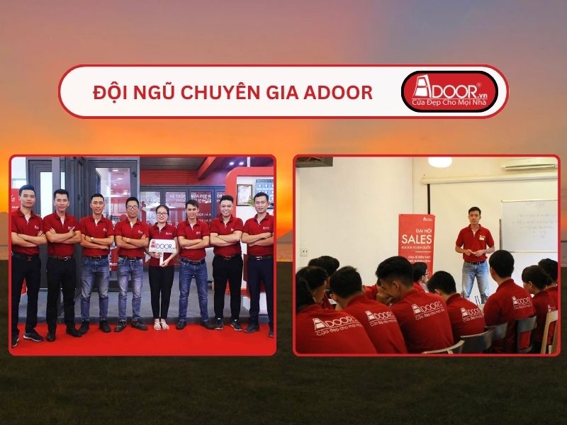Đội ngũ Adoor chuyên nghiệp phục vụ khách hàng tại Tân Uyên