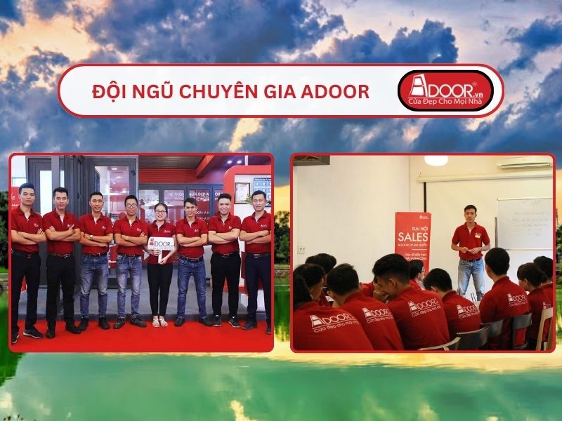 Đội ngũ Adoor chuyên nghiệp phục vụ khách hàng tại Thuận An