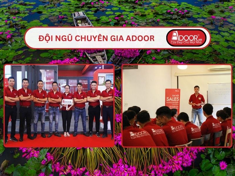Đội ngũ Adoor chuyên nghiệp phục vụ khách hàng tại Vị Thanh