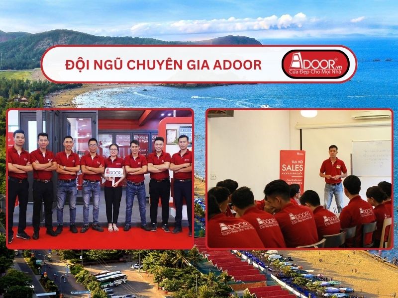 Đội ngũ Adoor chuyên nghiệp phục vụ khách hàng tại Vinh