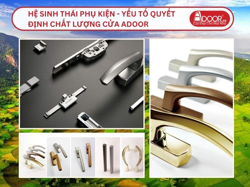 Hệ Sinh Thái Phụ Kiện - Yếu Tố Quyết Định Chất Lượng Cửa Adoor Tại Long Xuyên