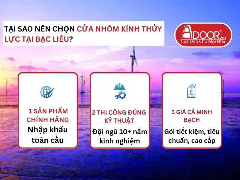 Lợi thế vượt trội của Adoor mang lại cho khách hàng Bạc Liêu