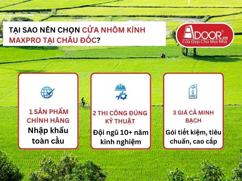 Lợi thế vượt trội của Adoor mang lại cho khách hàng Châu Đốc