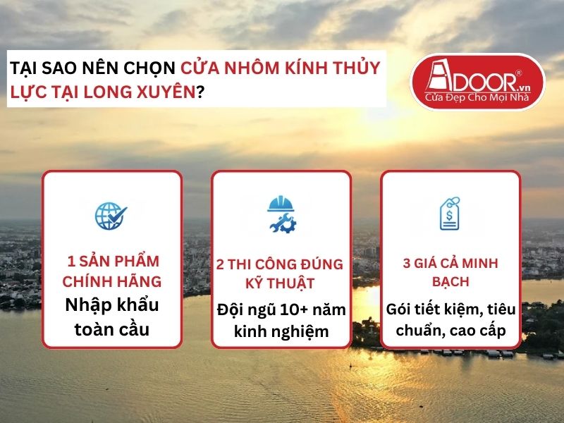 Lợi thế vượt trội của Adoor mang lại cho khách hàng Long Xuyên