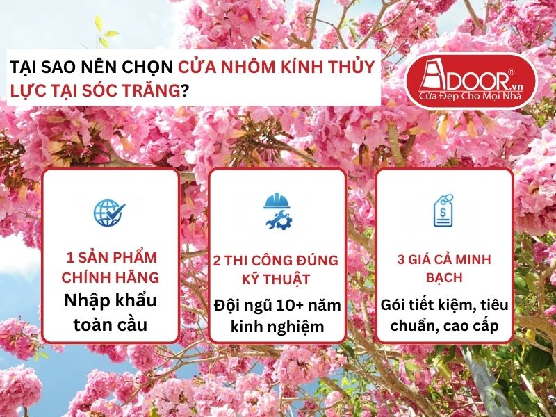 Lợi thế vượt trội của Adoor mang lại cho khách hàng Sóc Trăng