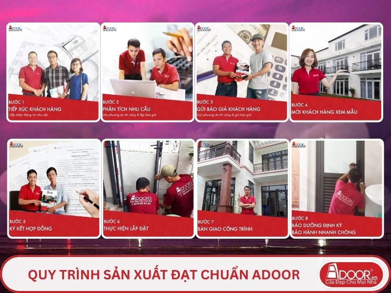 Quy trình Adoor phục vụ khách hàng tại Bến Tre