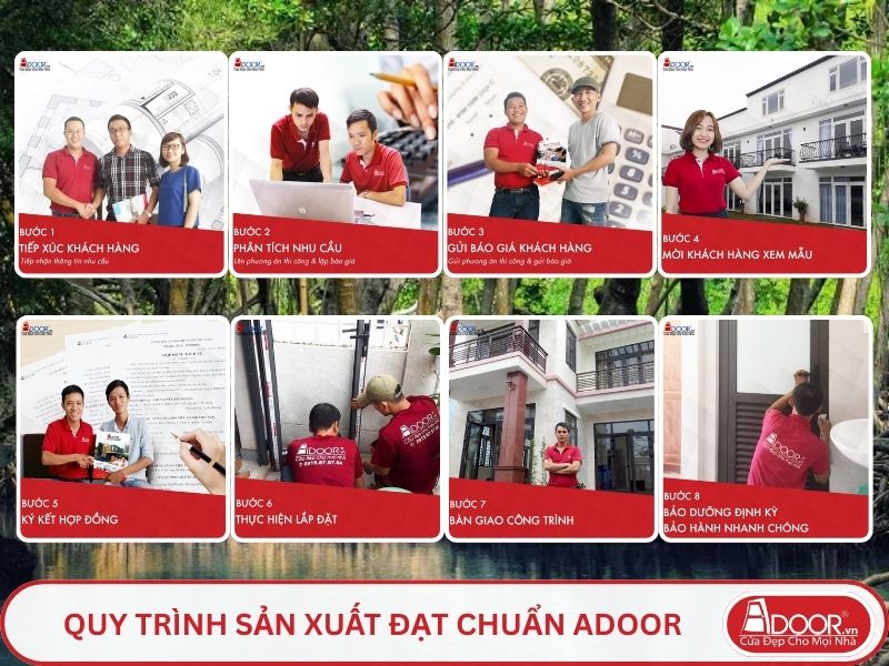 Quy trình Adoor phục vụ khách hàng tại Cà Mau