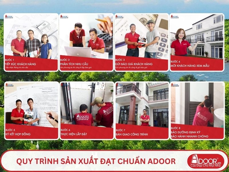 Quy trình Adoor phục vụ khách hàng tại Cà Mau