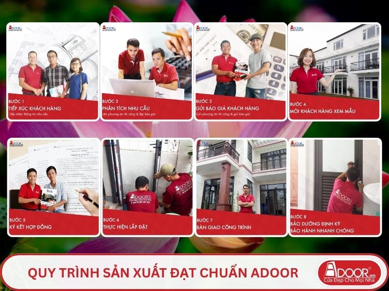 Quy trình Adoor phục vụ khách hàng tại Cao Lãnh