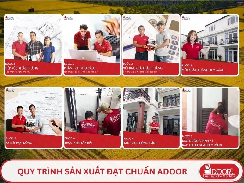 Quy trình Adoor phục vụ khách hàng tại Cao Lãnh