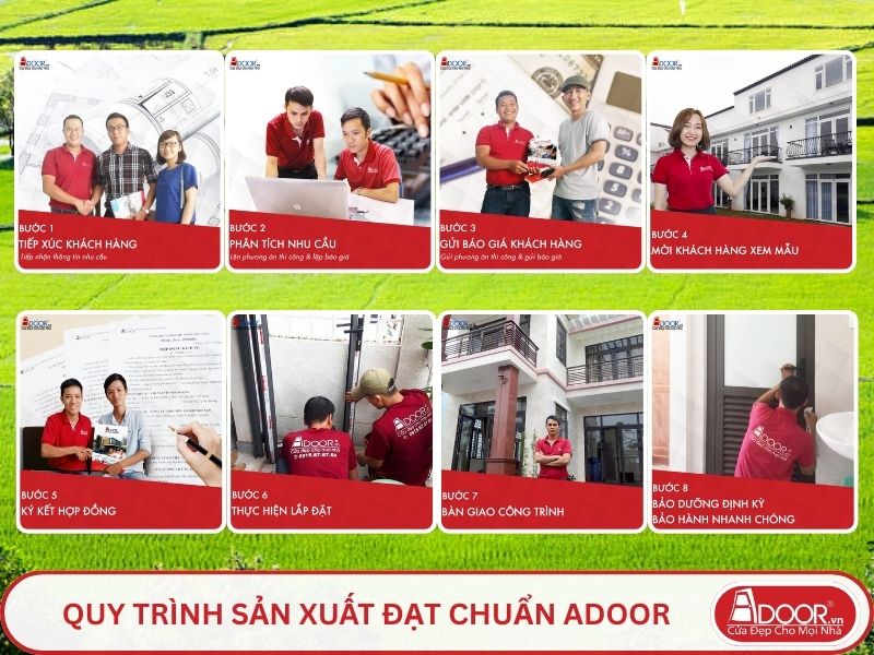 Quy trình Adoor phục vụ khách hàng tại Châu Đốc