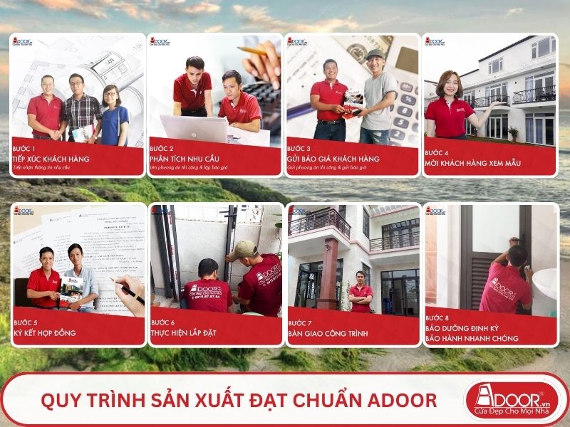 Quy trình Adoor phục vụ khách hàng tại Đông Hà