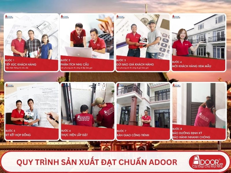 Quy trình Adoor phục vụ khách hàng tại Gia Lai