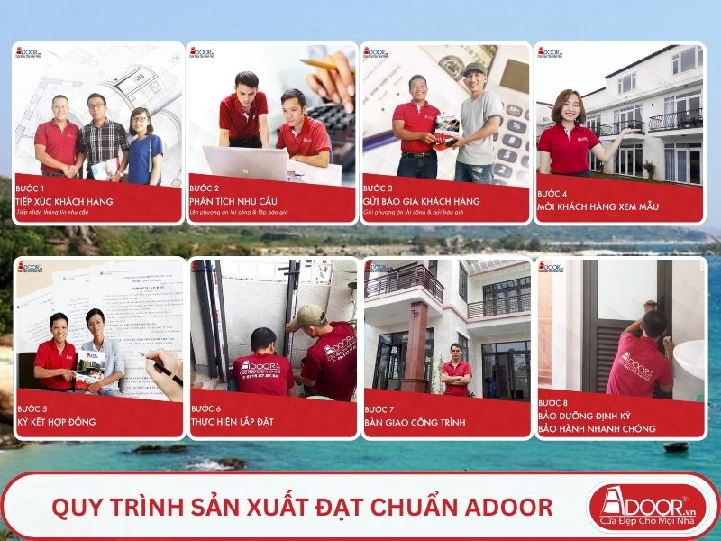 Quy trình Adoor phục vụ khách hàng tại Hạ Long