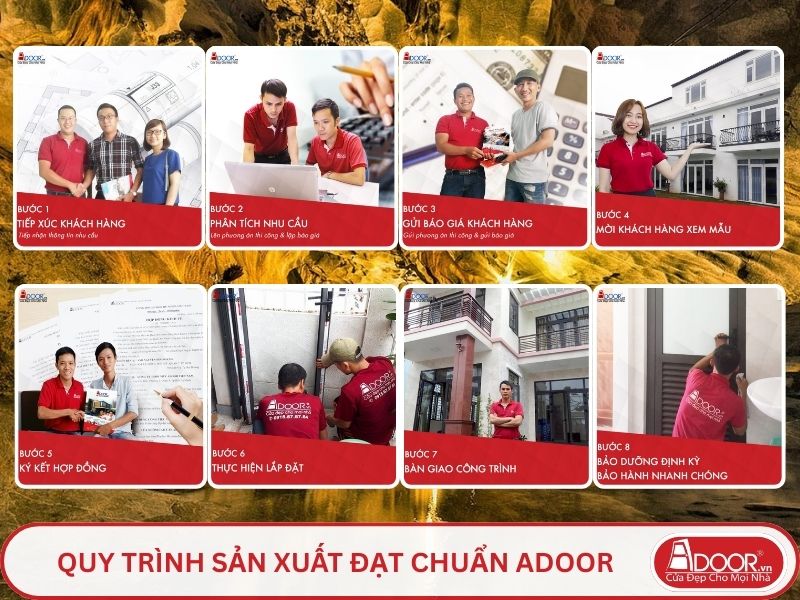 Quy trình Adoor phục vụ khách hàng tại Hà Tiên