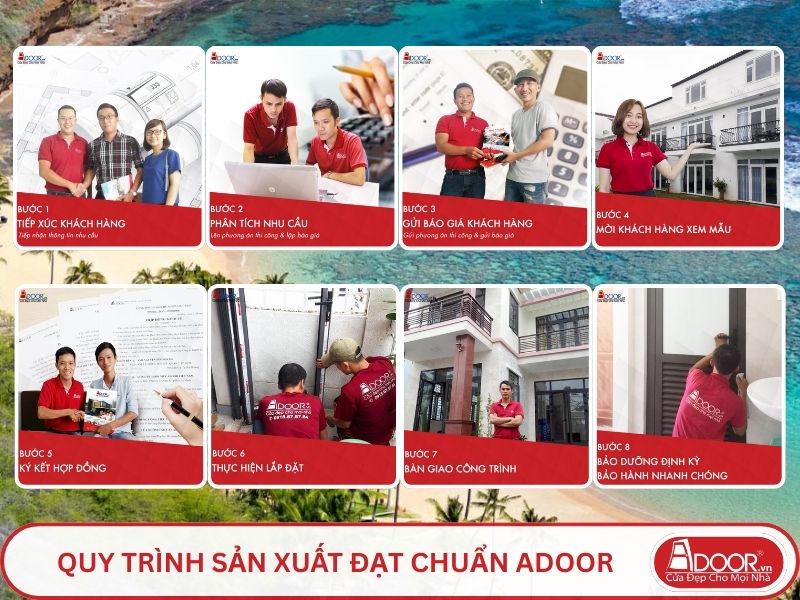 Quy trình Adoor phục vụ khách hàng tại Hội An