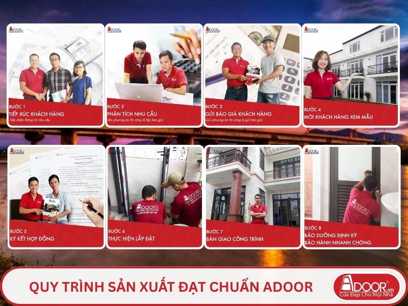 Quy trình Adoor phục vụ khách hàng tại Kon Tum
