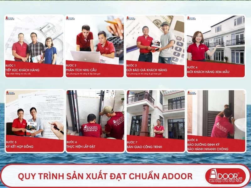 Quy trình Adoor phục vụ khách hàng tại Móng Cái