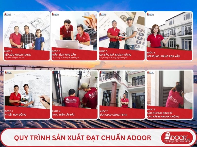 Quy trình Adoor phục vụ khách hàng tại Mỹ Tho