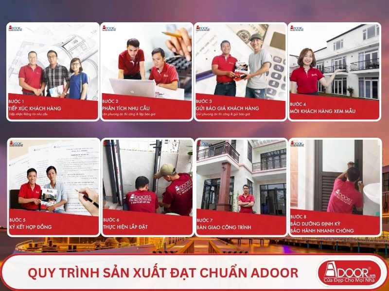 Quy trình Adoor phục vụ khách hàng tại Mỹ Tho