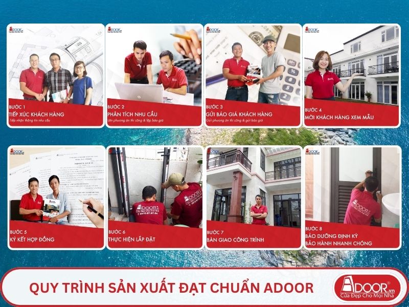 Quy trình Adoor phục vụ khách hàng tại Nha Trang