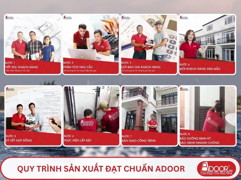 Quy trình Adoor phục vụ khách hàng tại Quảng Nam