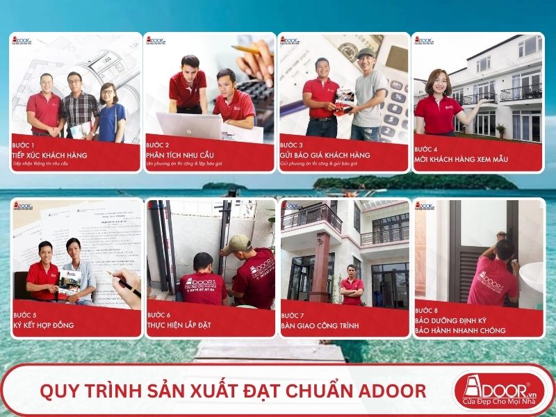 Quy trình Adoor phục vụ khách hàng tại Rạch Giá