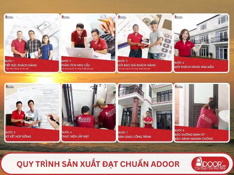 Quy trình Adoor phục vụ khách hàng tại Sầm Sơn