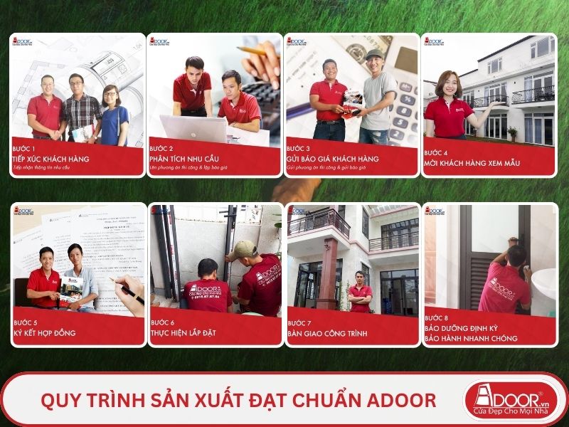 Quy trình Adoor phục vụ khách hàng tại Tam Kỳ