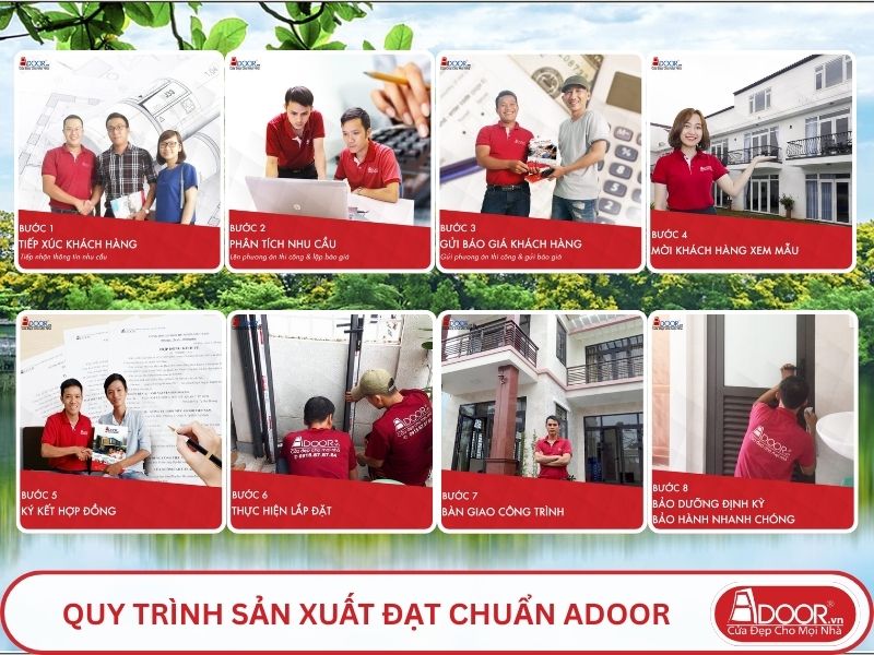 Quy trình Adoor phục vụ khách hàng tại Tam Kỳ