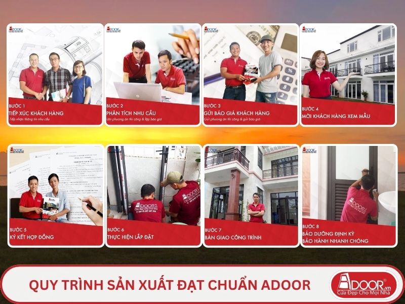 Quy trình Adoor phục vụ khách hàng tại Tân Uyên