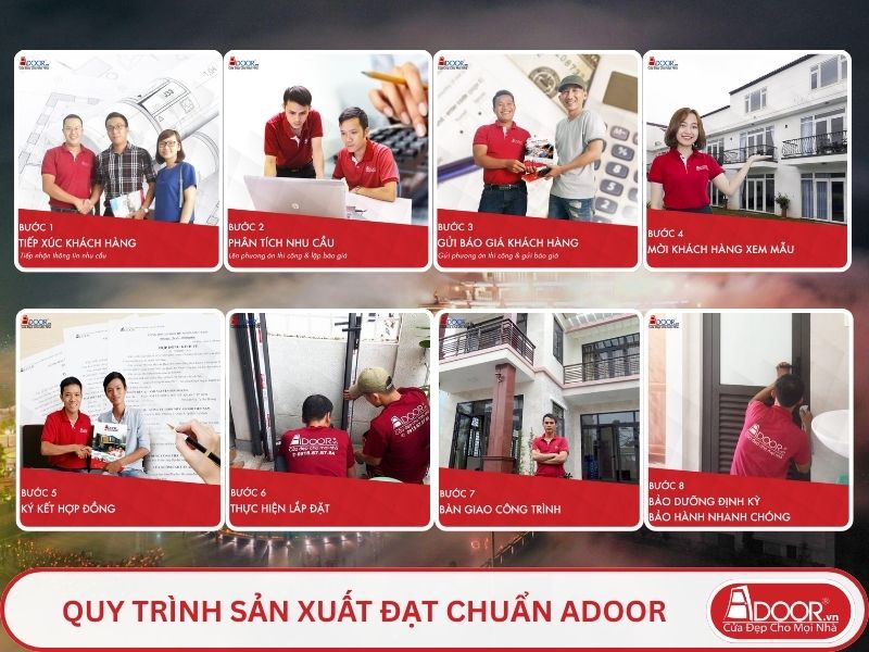 Quy trình Adoor phục vụ khách hàng tại Tây Ninh