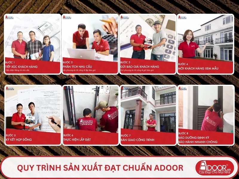 Quy trình Adoor phục vụ khách hàng tại Trà Vinh