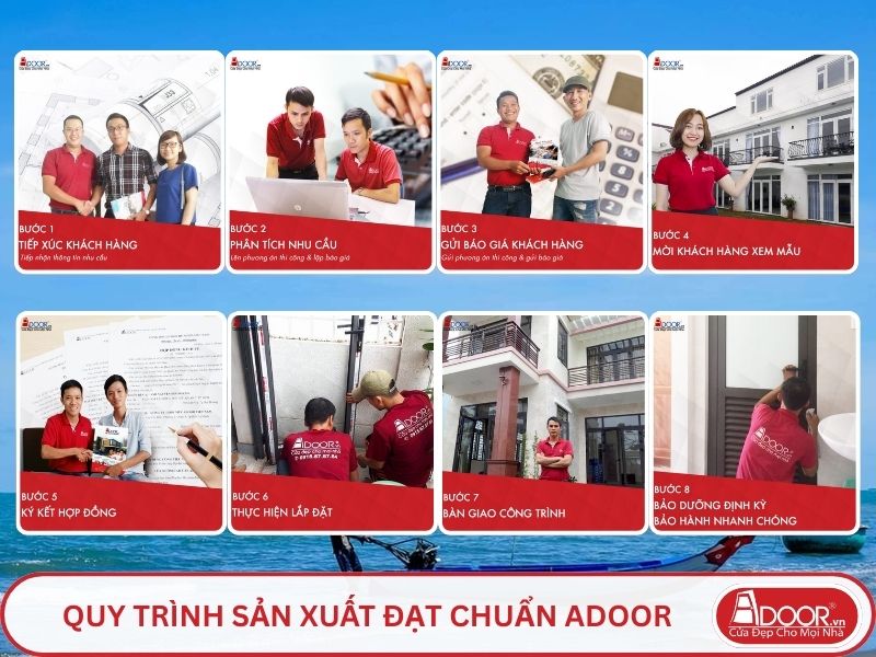 Quy trình Adoor phục vụ khách hàng tại Trà Vinh
