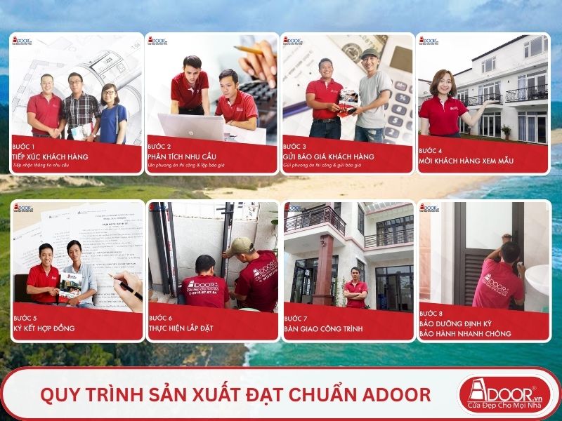 Quy trình Adoor phục vụ khách hàng tại Tuy Hòa