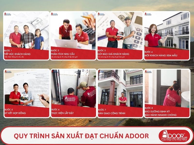 Quy trình Adoor phục vụ khách hàng tại Vũng Tàu