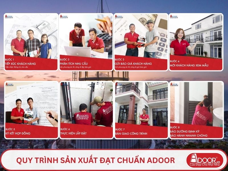 Quy trình Adoor phục vụ khách hàng tại Vũng Tàu