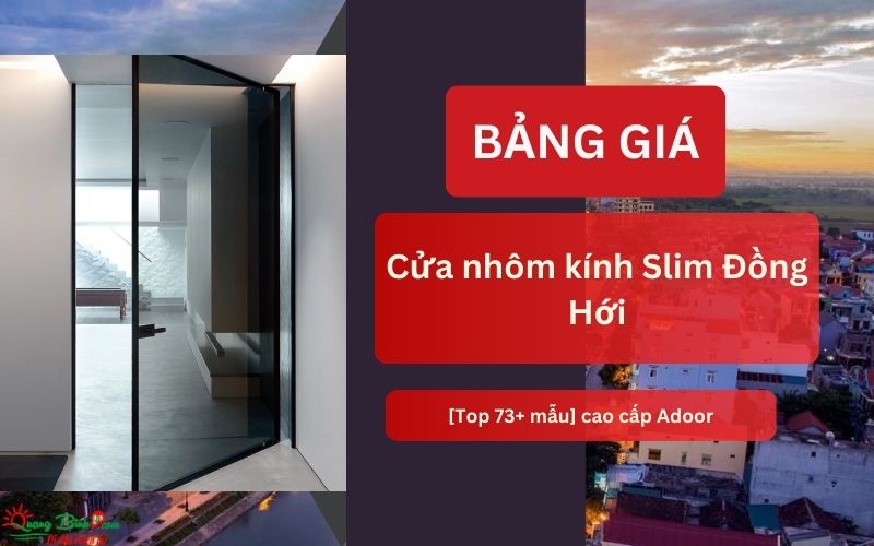 cửa nhôm kính Slim Đồng Hới