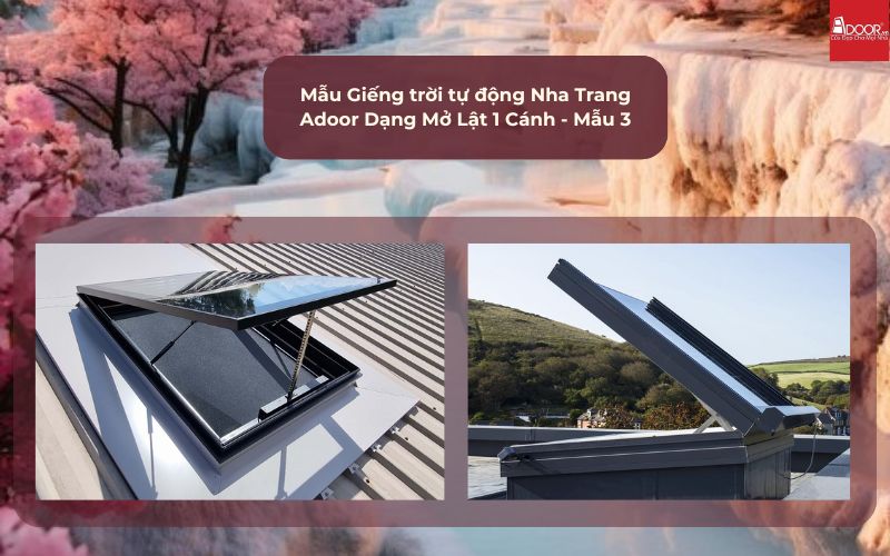Mẫu Giếng trời tự động Nha Trang Adoor Dạng Mở Lật 1 Cánh - Mẫu 3 Mẫu Giếng trời tự động Nha Trang Adoor Dạng Mở Lật 1 Cánh - Mẫu 3