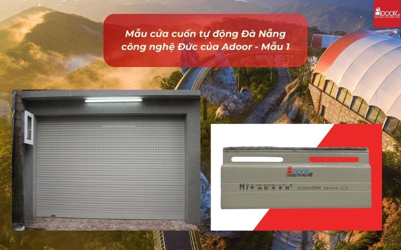 Mẫu cửa cuốn tự động Đà Nẵng công nghệ Đức của Adoor - Mẫu 1