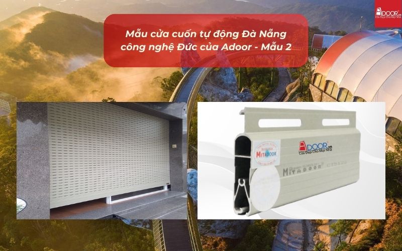 Mẫu cửa cuốn tự động Đà Nẵng công nghệ Đức của Adoor - Mẫu 2