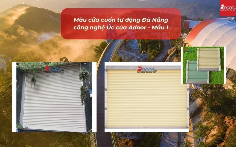 Mẫu cửa cuốn tự động Đà Nẵng công nghệ Úc của Adoor - Mẫu 1