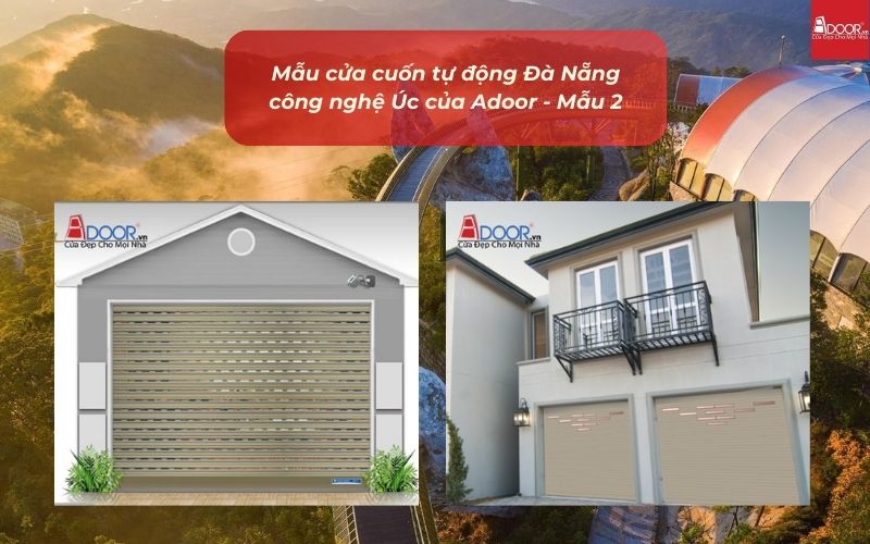 Mẫu cửa cuốn tự động Đà Nẵng công nghệ Úc của Adoor - Mẫu 2