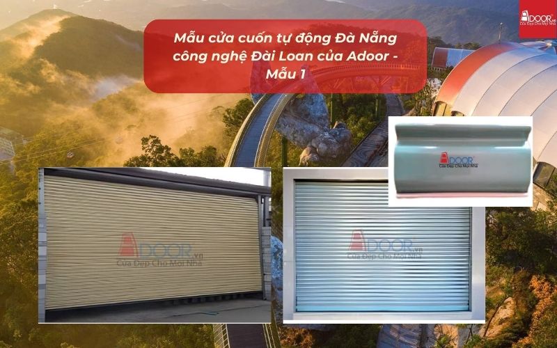 Mẫu cửa cuốn tự động Đà Nẵng công nghệ Đài Loan của Adoor - Mẫu 1