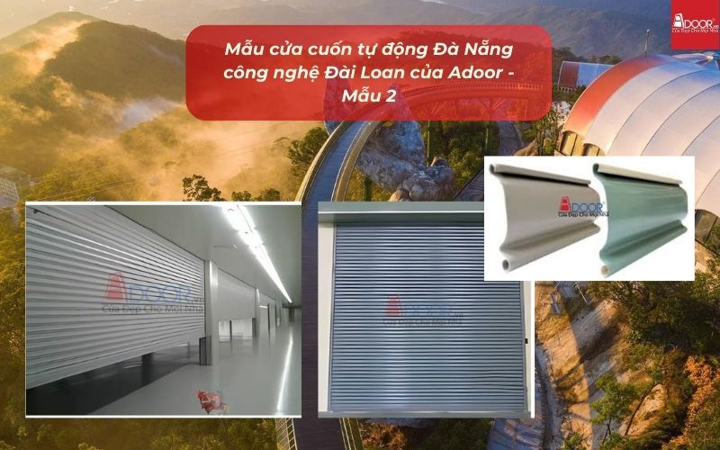 Mẫu cửa cuốn tự động Đà Nẵng công nghệ Đài Loan của Adoor - Mẫu 2