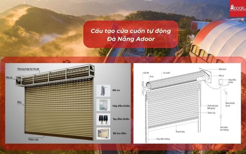 Cấu tạo cửa cuốn tự động Đà Nẵng Adoor