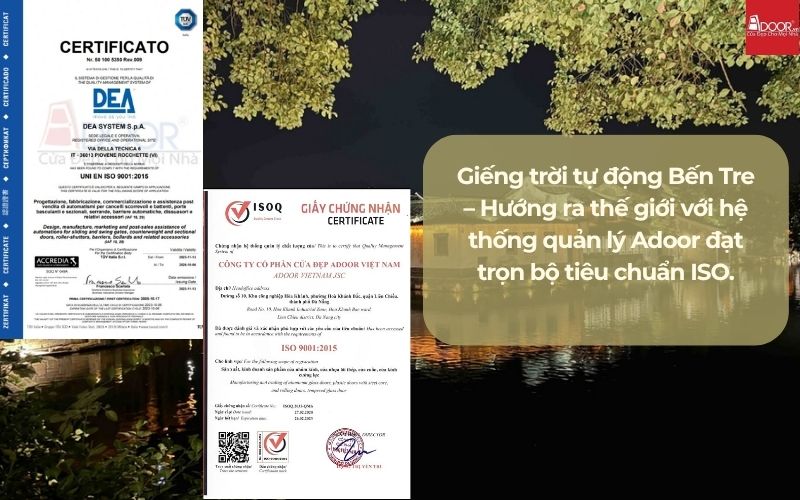 Giếng trời tự động Bến Tre – Hướng ra thế giới với hệ thống quản lý Adoor đạt trọn bộ tiêu chuẩn ISO.